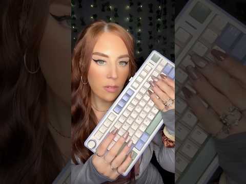 ✨TINGLY creamy keyboard ⌨️ do you like?? 😍💚⌨️ #asmr #relax #keyboard #fypage #fyp