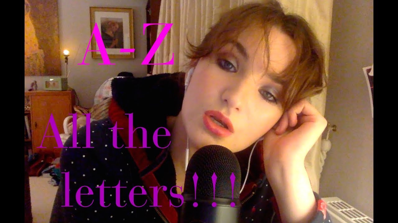 ASMR A-Z whispered alphabet (soft trigger sounds)