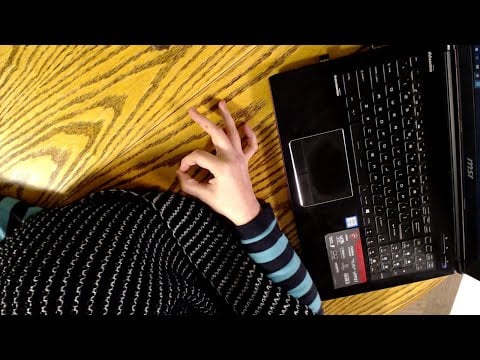 Fake Hides Her Face And Occasionally Lies On A Table (ASMR Roleplay)