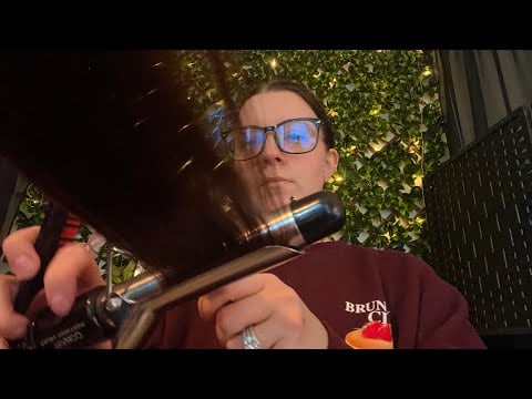 ASMR Curling Your Hair | Hair Sounds, Metal Curling Iron, Soft Spoken