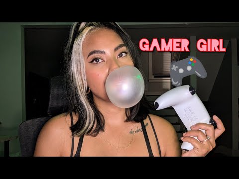 ASMR Gaming On The PS5 While Chewing Gum And Blowing Bubbles , Controller Sounds