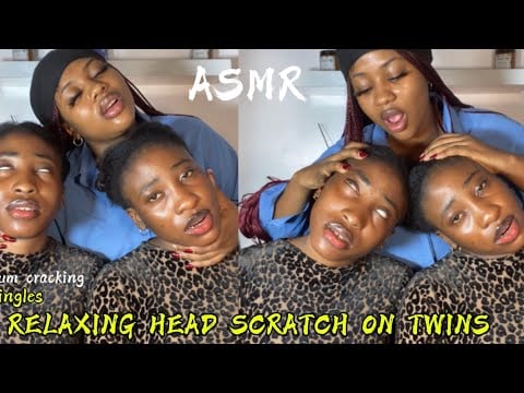 ASMR💫RELAXING HEAD SCRATCH ON TWIN