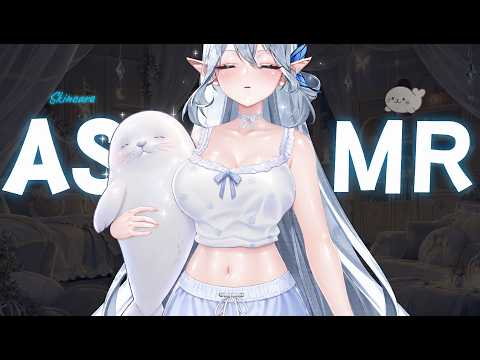 [ASMR] 초귀여운 물범 엘프와 피부관리하기 🦭🤍 Skincare & Ear Cleaning