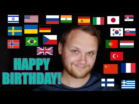 Whispering "Happy birthday!" in 41 languages (ASMR)