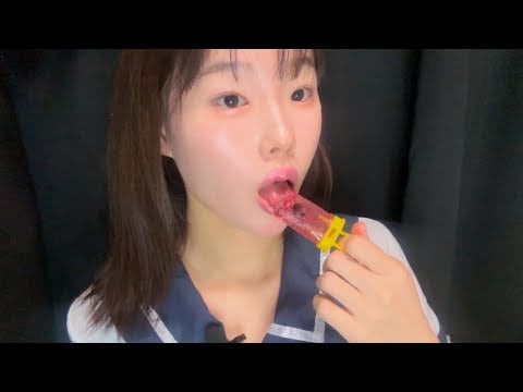 쥬시드롭팝 캔디 🍭 리얼 입소리 ASMR (No Talking) | Juicy Drop Pop, Sticky Eating Sounds, Satisfying Mouth Sounds