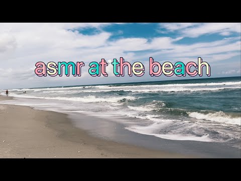 asmr at the beach (Waves, Sand Tracing) 🌴🌊🌞🌸🥥