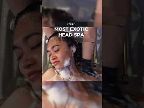 The most exotic head spa I ever tried | ASMR in real life so SATISFYING 😍 ​⁠@kouhua1001