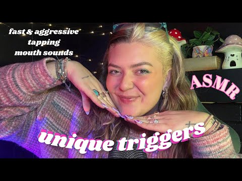 ASMR- [unique] fast & aggressive triggers that will 100% make you tingle💕