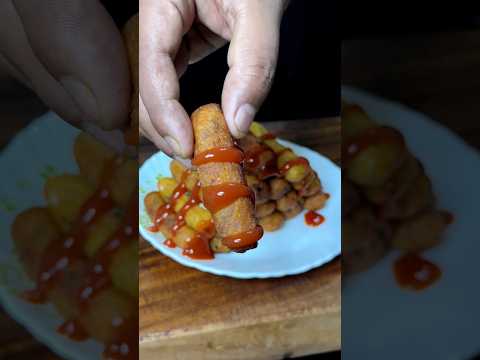 Super Crunchy Potato 🥔 Sticks #shorts #trending #shortvideo #indianasmrworld