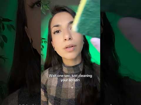 ASMR Cleaning Your Screen 🧼(personal attention) #asmr #tingles