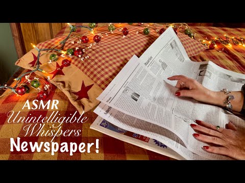 ASMR Newspapers! (Breathy Unintelligible Whispers) 