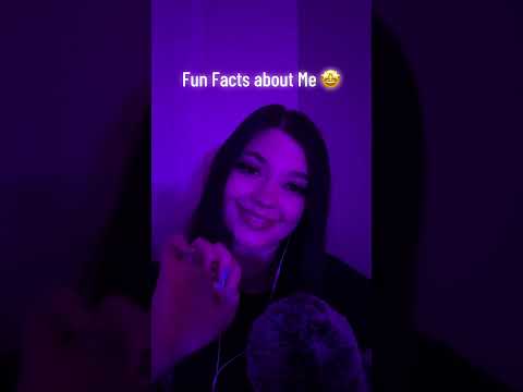 Fun Facts about Me ASMR #tingles #visualtingle #relax #triggersforsleep #mouthsounds