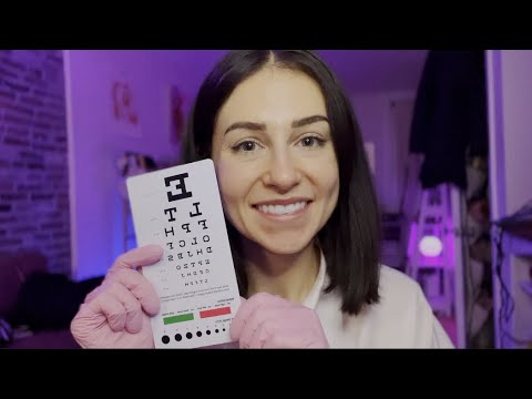 ASMR Doctor Visit | general checkup, eye exam