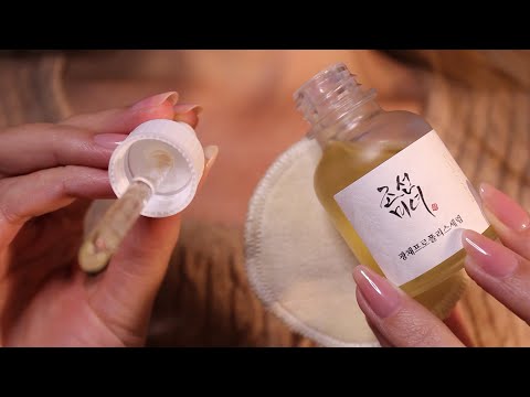 ASMR Evening Spa Retreat 🌙 Gentle skincare before sleep (no talking, layered sounds)