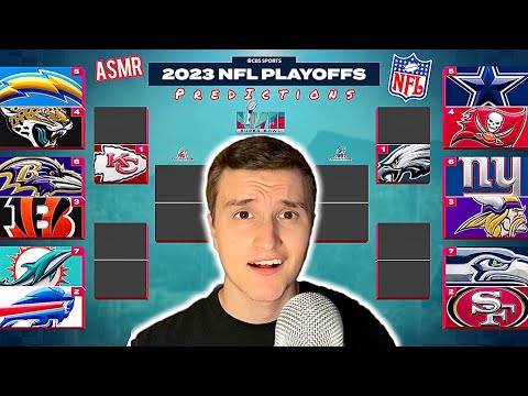 2023 NFL Playoffs Bracket Predictions 🏈 ( ASMR )