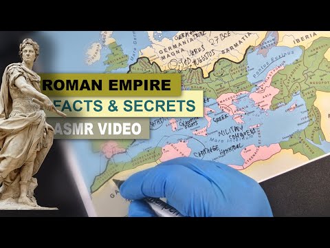 ASMR facts: The ROMAN empire at its peak in 117 AD | History facts & weird rules | ASMR whispering