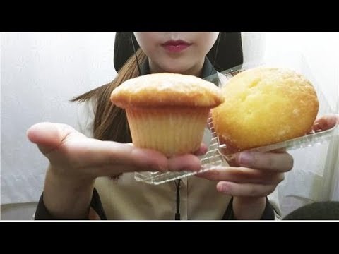 ASMR Cheese Muffin 치즈머핀 이팅사운드 파리바게트 빵 쵸크쵸크한 먹방 Bread No Talking Eating sounds mukbang