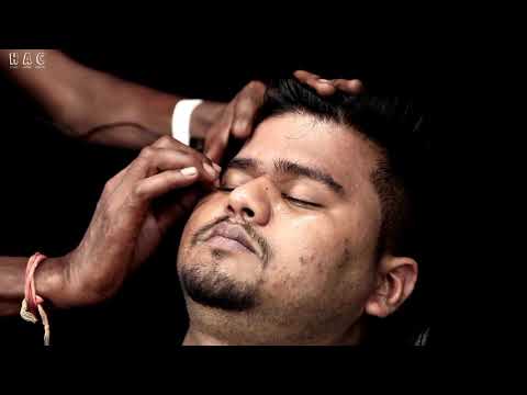 Pin Pen Therapy For Better ASMR | Indian Barber Head Forehead Neck Massage With Neck Cracking ASMR