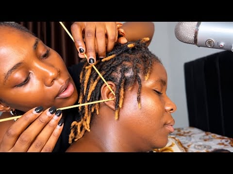 ASMR fast and aggressive ear eating, licking, Bobby Pin Ear Lobe Deep Cleaning and massage 