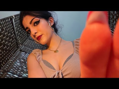 Rest With Me ASMR 💤💜 (brushing sounds and inaudible whispering)