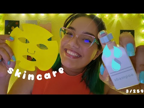 ASMR SKINCARE usando ITENS DE MADEIRA 💖🫧✨