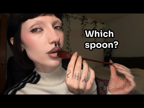 Spoon Noms and Wet Mouth Sounds ASMR