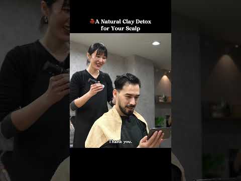 🧱(ASMR) This Japanese Clay Head Spa Cleans What Shampoo Leaves Behind