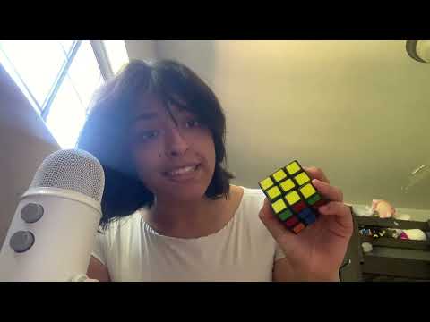 asmr | ranting and attempting a rubik's cube (spoiler: she doesn't solve it)