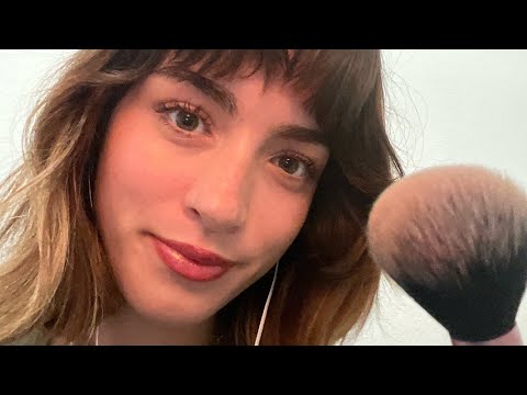 Asmr doing your make up! (up close and personal)