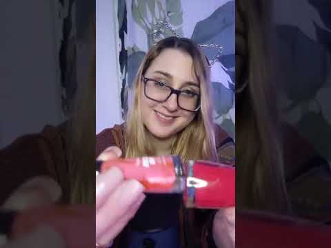 Glass on Glass tapping nail polish asmr #short