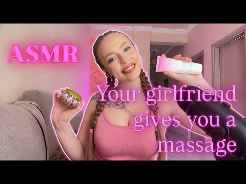 You Look So Tense… Let Me Relax You 💕 ASMR Girlfriend Massage