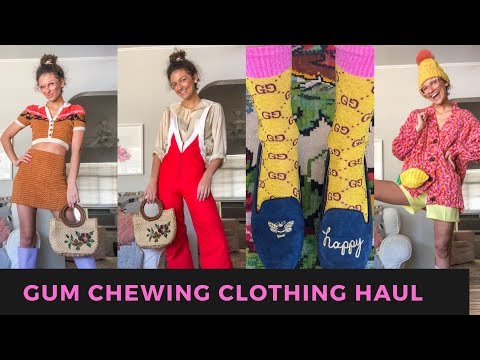 ASMR ~ GUM CHEWING FASHION HAUL 💖💖