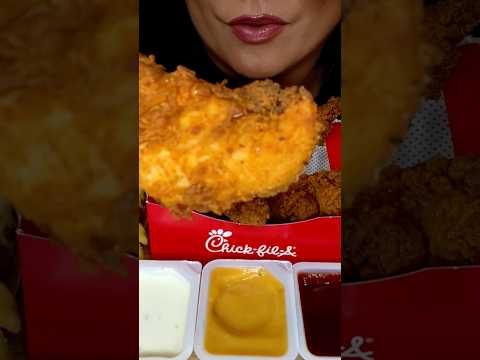CHICK-FIL-A SPICY TENDERS #asmr #foodasmr #chicken