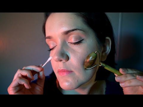 ASMR Skin Exam - Face Touching, Soft Scratching, Very Close Soft Speaking