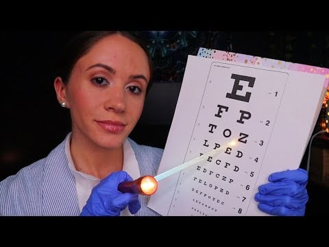 ASMR / Eye Exam Roleplay (whispered)