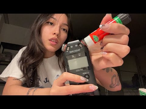 ASMR ☆ GLUE STICK ON TASCAM (experimental)