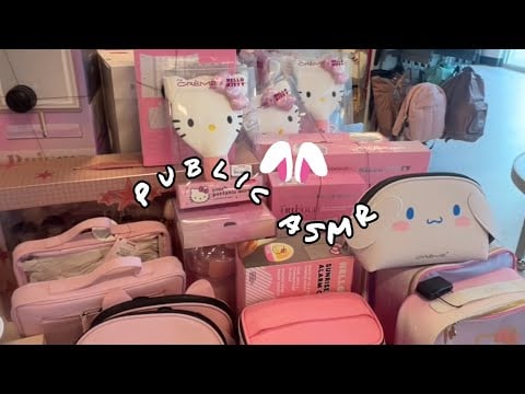 Public ASMR Tjmaxx (Lofi tapping and camera scratching)