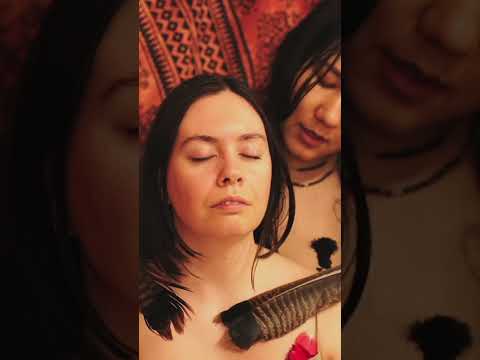 ASMR feather brushing #asmr #asmrvideo #asmrmassage #asmrrealperson #asmrsleep