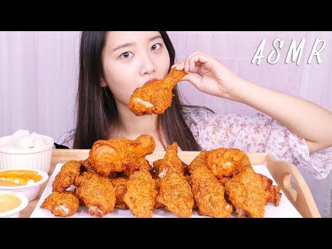 바삭촉촉!🍗귀르가즘 끝판왕 고추바사삭 치킨먹방 ASMR[Chicken eating]꿀꿀선아,suna asmr,チキン