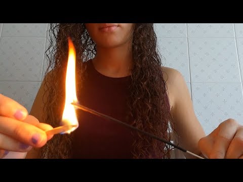 #Asmr - #Fire sound - #Burnt matches 🔥🕯️💆🏻‍♀️ - Fan Request (Level 2)