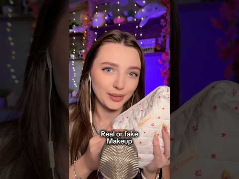 Real or fake make up #asmr #asmrsounds #asmrrelax #asmrsleep #relax #tingles #asmrvideo