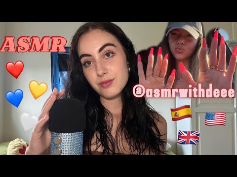 ASMR ESPAÑOL & ENGLISH // TRIGGER WORDS🇪🇸🇬🇧 COLLAB WITH @asmrwithdeee 💋🫶💋 #asmr