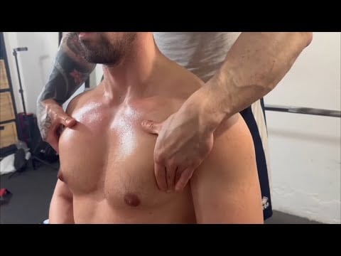 Relaxing ASMR Shoulder & Chest Massage | Close-Up Whispered Session