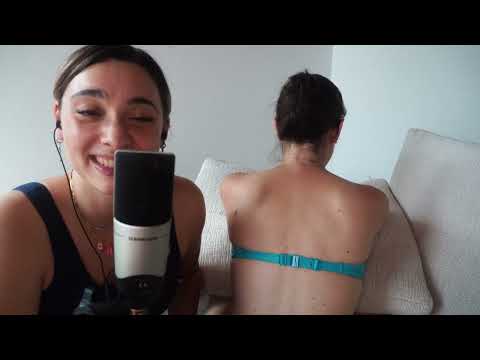 asmr back scratching, tracing, brushing massage