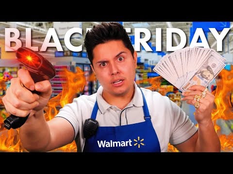 $10,000 Black Friday Shopping MAYHEM | Walmart Cashier ASMR Roleplay