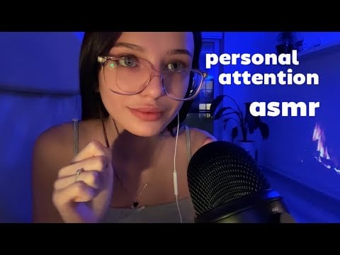 ASMR ☆ Personal Attention (hands, hair, fabric, skin sounds & more) 