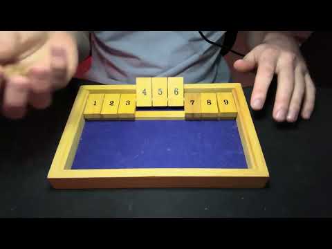 shut the box asmr 😴💤 | asmr soft, inaudible whispers w/ mouth sounds & wood tapping (re-upload)