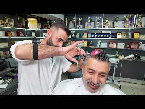 LEARN ASMR FROM ME!TRAINING SESSION WITH MY BARBER FRIEND HAIR & BEARD TRIMMING! ​@Recepyakutasmr