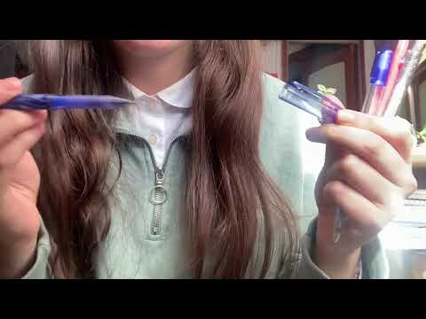 *ASMR* what’s in my pencil case -- lofi asmr (-ω- )