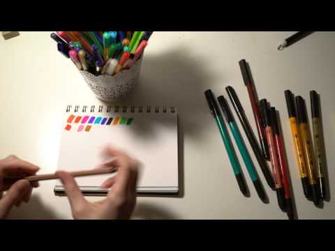 ASMR Testing Stabilo, Deco, Staedtler Felt Tip Pens | Whispering